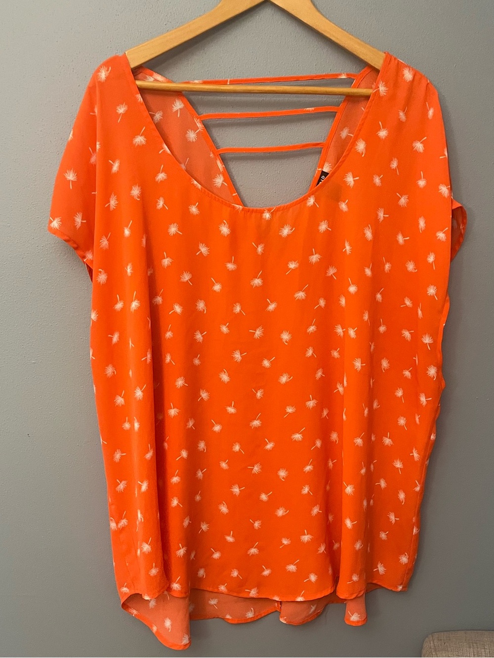 torrid Scoop Neck Blouse with Strappy Back